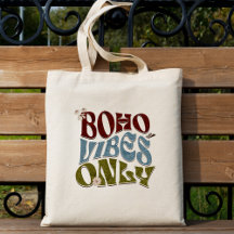 Boho VIbes Only Retro Vintage Erde Ton Tote Tasche