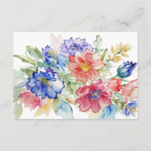 Boho Vibrant-Blume-Abschlusskarte Begleitkarte (Rückseite)