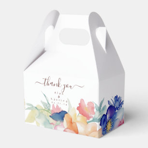 Boho Vibrant Blume Bevorzugung Box Geschenkschachtel