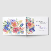 Boho Vibrant Blume Gästebuch (Voll)