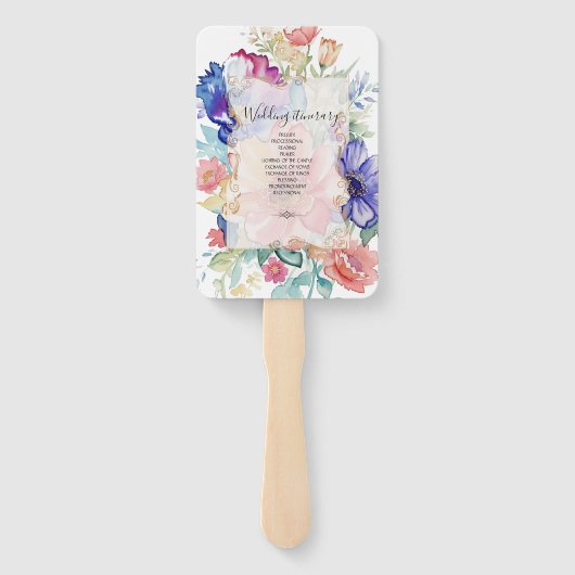 Boho Vibrant Blume Set für Programmfans Fächer (Rückseite)