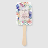 Boho Vibrant Blume Set für Programmfans Fächer (Vorderseite)