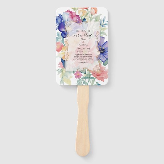 Boho Vibrant Blume Set für Programmfans Fächer (Vorderseite)