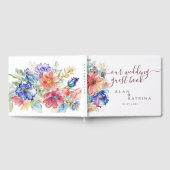 Boho Vibrant Blume Wedding Guest Book Romantic Gästebuch (Voll)