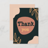 Boho vielen Dank Dankeskarte (Vorne/Hinten)