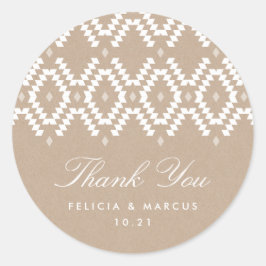 Boho Vielen Dank, dass Sie Aufkleber, Imitate, Kra Runder Aufkleber