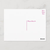 Boho Vielen Dank Feathers Lila Pink Indian Wedding Postkarte (Rückseite)