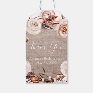 Boho Vielen Dank Tags Brautparty Favoriten Geschenkanhänger