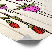 Boho Vine Wedding Certificate "Sacred Commitment" Poster (Ecke)