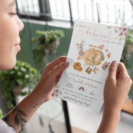 Boho Vintag Baby Girl Clothes Kinderdusche Einladung