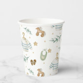 Boho Vintag Baby Pattern Pappbecher (Vorderseite)