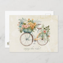 Boho Vintag Bicycle mit Blume Basket