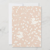 Boho Vintag Clothes Dress Baby Girl Einladung (Rückseite)