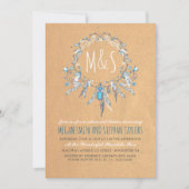 Boho Vintag Dreamcader Probe Abendessen Einladung (Vorderseite)