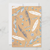 Boho Vintag Dreamcader Probe Abendessen Einladung (Rückseite)