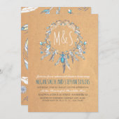 Boho Vintag Dreamcader Probe Abendessen Einladung (Vorne/Hinten)