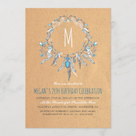 Boho Vintag Dreamcather Birthday Party Einladung