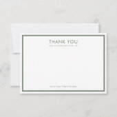 Boho Vintag Floral Baby Dusche Dankeskarte (Vorderseite)