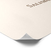 Boho Vintag Floral Baby Dusche Willkommenspender Poster (Ecke)