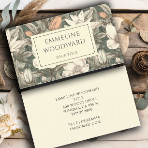 Boho Vintag Floral Botanic Business Card Visitenkarte