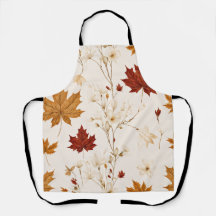 Boho Vintag Maple Blätter Winter Floral Muster