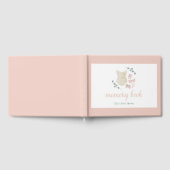 Boho Vintag Outfit Babydusche Memory Book Gästebuch (Voll)