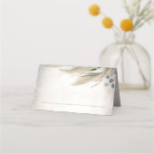 Boho Vintag Pampas Grass Wedding Platzkarte (Vorderseite)