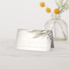 Boho Vintag Pampas Grass Wedding Platzkarte