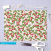 Boho Vintag Red Cherries Summer Brautparty Seidenpapier (Handwerk)