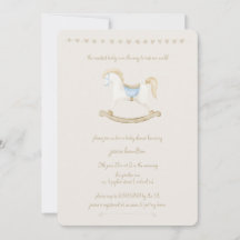 Boho Vintag Rocking Horse Cowboy Baby Dusche