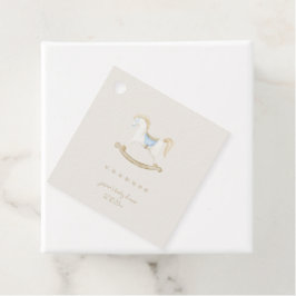 Boho Vintag Rocking Horse Cowboy Baby Dusche Geschenkanhänger