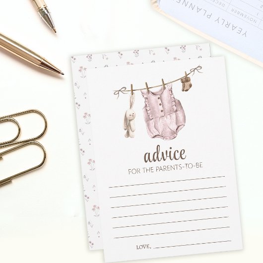 Boho Vintage Babydusche Ratgeber Eltern-Karten Hinweiskarte