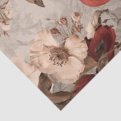 Boho Vintage Birds & Florals Seidenpapier (Detail)