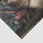 Boho Vintage Blumen Frau Decoupage Seidenpapier (Ausschnitt)