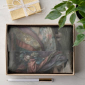 Boho Vintage Blumen Frau Decoupage Seidenpapier (Geschenk)