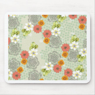 Boho Vintage Blumen Mousepad