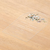 Boho Vintage Botanische Botanische Hochzeit Acryleinladungen (Ablage )