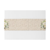 Boho Vintage botanische Hochzeit Einladungsbanderole (Rückseitenbeispiel)