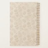 Boho Vintage Florale Botanische Hochzeit Planer (Rückseite)