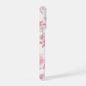 Boho Vintage Land schick weißen rosa Rosen Blumens iPhone Hülle (Rechte Seite)