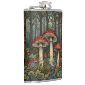 Boho Vintage Pilze Wald Flachmann (Rechts)