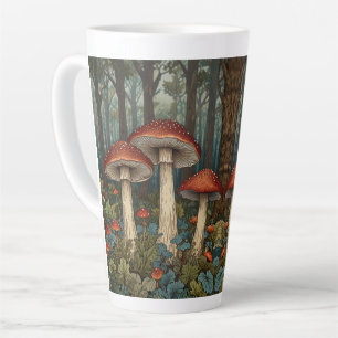 Boho Vintage Pilze Wald Milchtasse