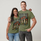 Boho Vintage Pilze Wald T-Shirt (Unisex)