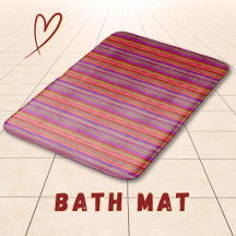 Boho Vintage Rot Violett Streifen -