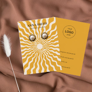 Boho Vintage Sonnen-Stud-Ohrhänger-Display Visitenkarte