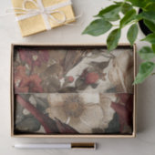 Boho Vintage Vögel & Blumenmotive Seidenpapier (Geschenk)