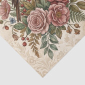 Boho Vintage Vögel & Blumenmotive Seidenpapier (Detail)