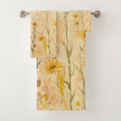 Boho Vintage Wildblumen Badhandtuch Set (Insitu)