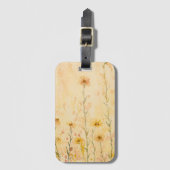 Boho Vintage Wildblumen Gepäckanhänger (Vorderseite Vertikal)