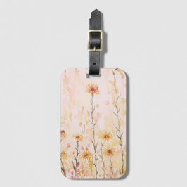 Boho Vintage Wildblumen Gepäckanhänger